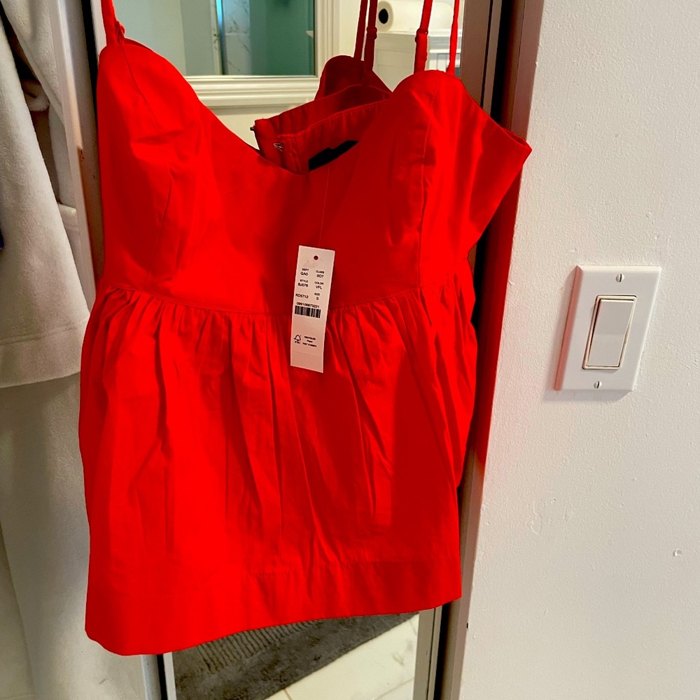 J.Crew top size small red new with tags